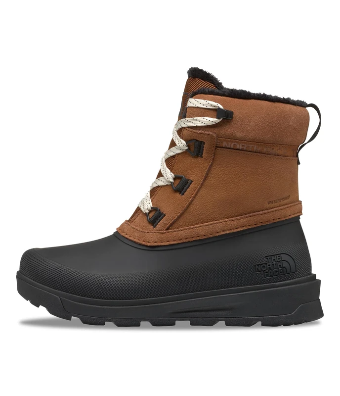 The North Face Women's Shellista V Shorty Wp Boots, Burnt Umber/Tnf Black, 4