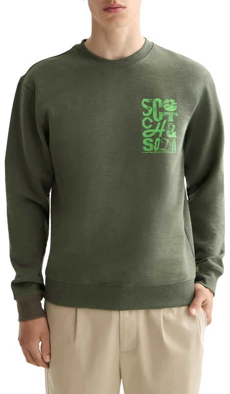 Scotch & Soda Left Chest Logo Sweatshirt