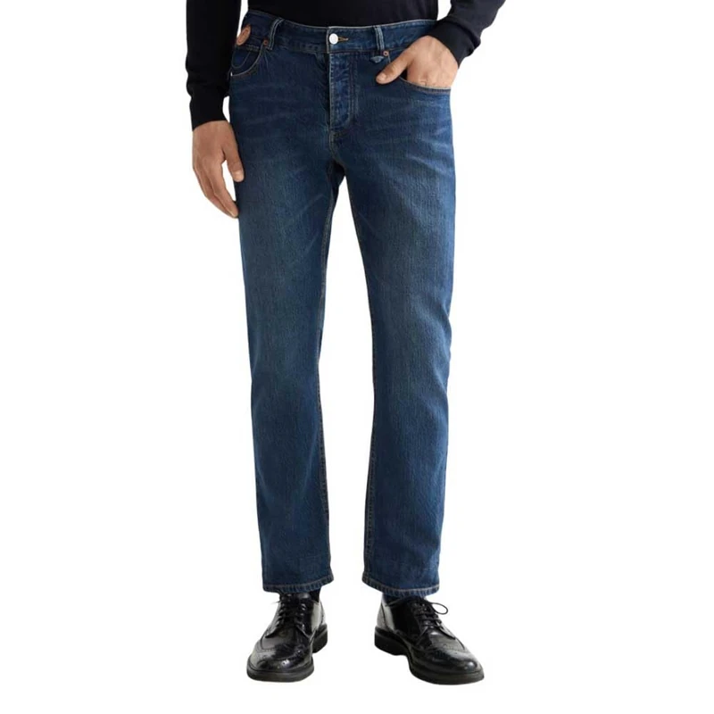 Scotch & Soda Men The Zee Straight-Leg Jeans Casual Trousers, Let It Rain, 32-32