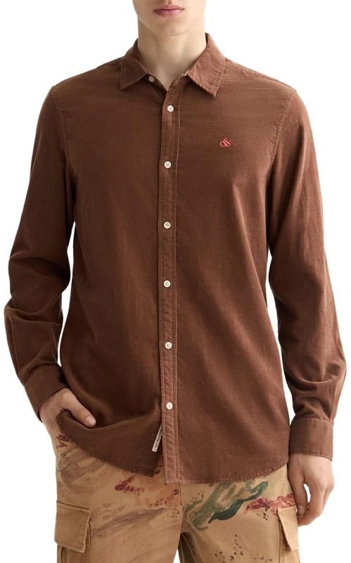 Scotch & Soda Regular-Fit Corduroy Shirt