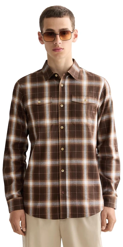 Scotch & Soda Lightweight Flannel Check Shirt