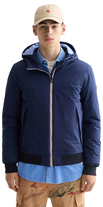 Scotch & Soda Hooded Softshell Padded Jacket