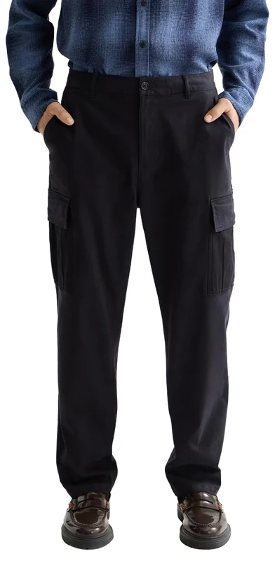 Scotch & Soda Harper- Garment-Dyed Cotton Blend Loose Tapered Cargo