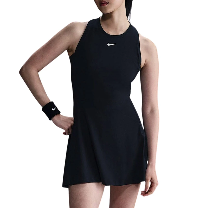 Nike Women's Df Victory Dress, Black/White, M