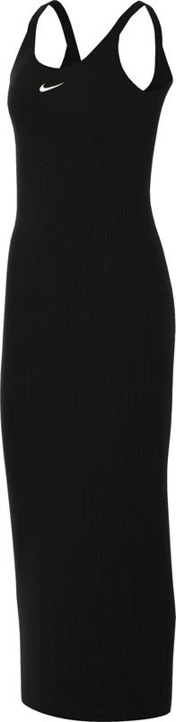 Nike Womens W NS CHLL KNT MRIB T DRS Dress, Black(SAIL), S - Image 1