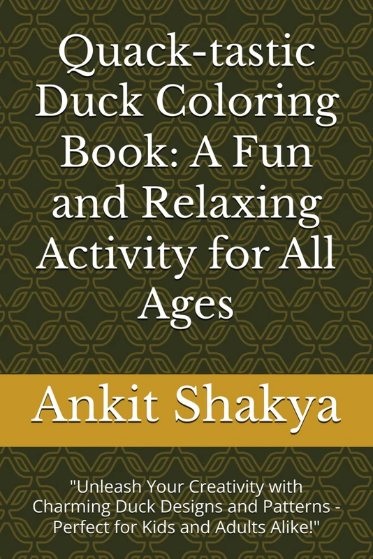 Quack-tastic Duck Coloring Book: A Fun and Relaxing Activity for All Ages: "Unleash Your Creativity with Charming Duck Designs and Patterns - Perfect for Kids and Adults Alike!" - Image 1