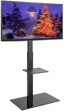 TV Floor Stand Bracket Compatible with TCL 43C655K 43PF650K 43RC650K 43V6BK Smart 4K Ultra HD QLED