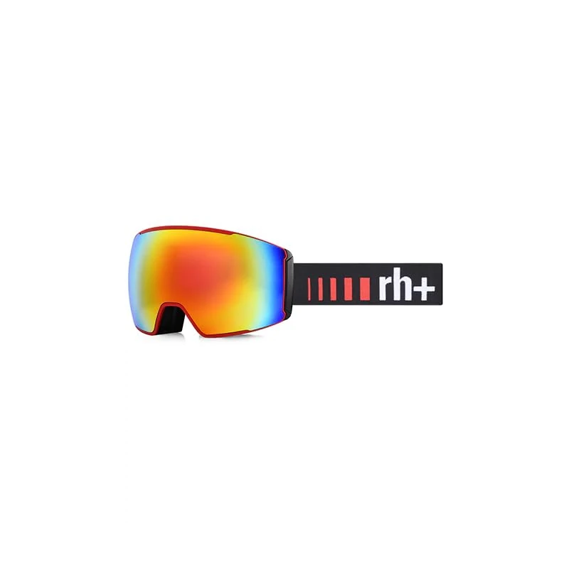 rh+ Unisex Code Ski Goggles, Matt Red/Lens Revo Red/El Black-Red-White, One Size