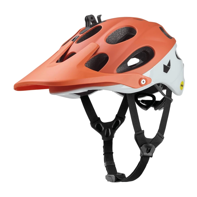 CATLIKE 7101000007 - Yelmo MIPS Mountain Bike MTB Helmet – Enhanced Ventilation, Fidlock Buckle, Camera Mounting, and 9-Position Adjustable Visor, Size L, Gold/White