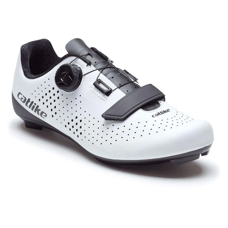 Catlike 7200500021 - Kompact'o R1 Road Cycling Shoes Size 44 – Lightweight, Breathable, and Ergonomic Design with Customizable Fit, Reinforced Composite Sole, and Advanced ATOP Dial System, White
