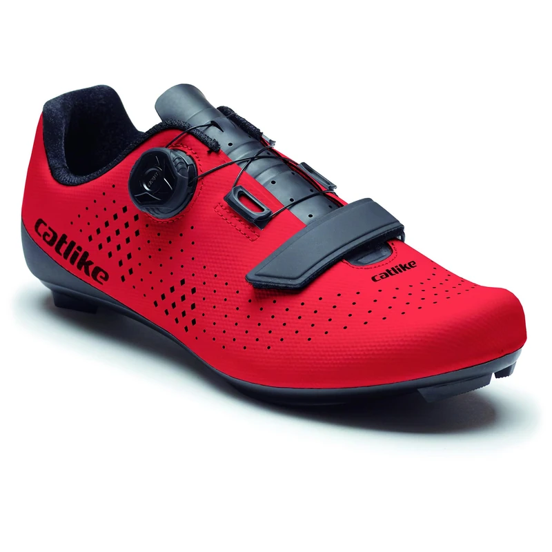 Catlike 7200500026 - Kompact'o R1 Road Cycling Shoes Size 37 – Lightweight, Breathable, and Ergonomic Design with Customizable Fit, Reinforced Composite Sole, and Advanced ATOP Dial System, Red