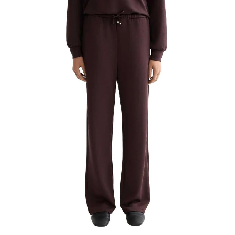 Scotch & Soda Womens Modal Pin Tuck Sweatpants, Chocolate Plum U290, L UK