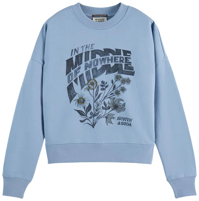 Scotch & Soda Chest Artwork Relaxed Sweatshirt