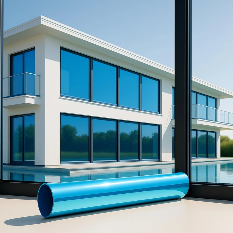 MARAPON Mirrored Window Privacy Film 0.60 x 20 m Window Film Sun Protection Outside Without Residue Mirror Film Window Privacy Protection Roof Window Darkening