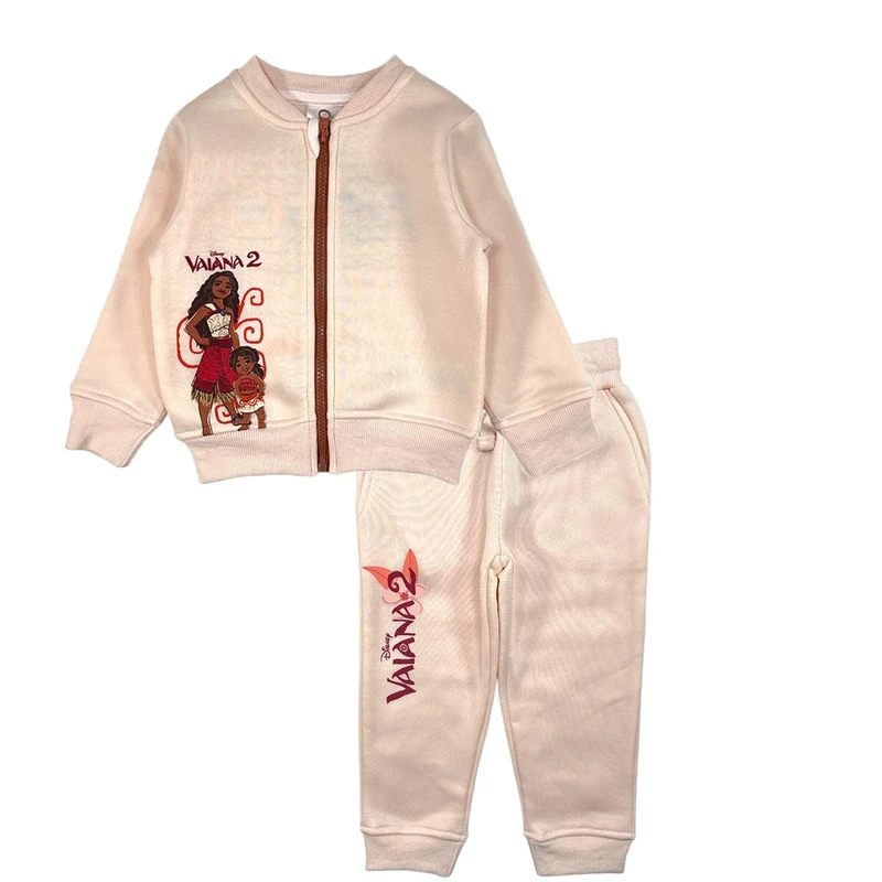 Disney Girl's Vaiana Moana Jogging Bottoms, Pink, 2 Years - Image 1
