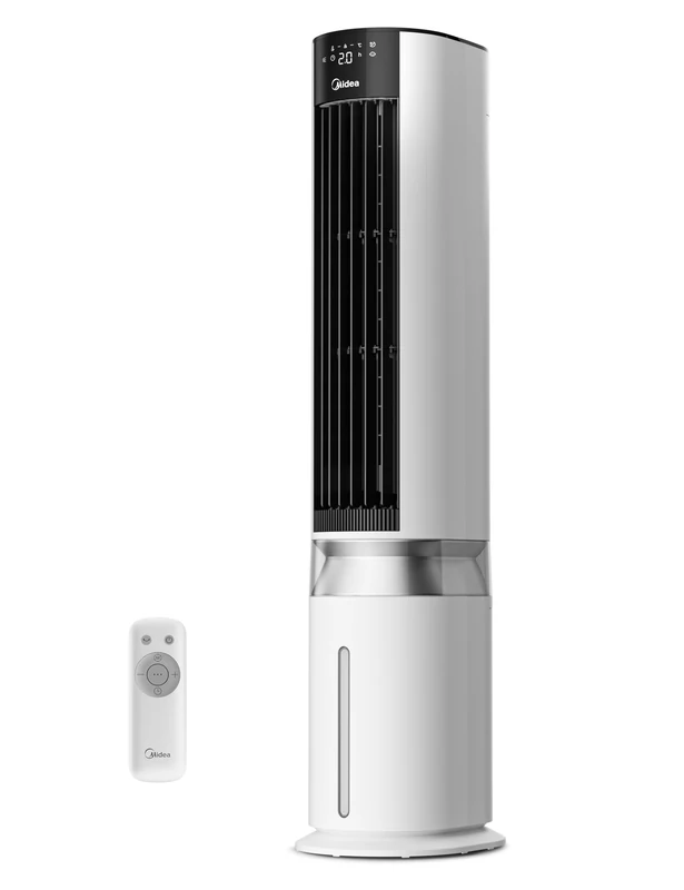 Midea 7L 3-in-1 Air Cooler, Ultra Quiet, Sensicool Energy Saving, 6 Speeds & 5 Modes, 12H Timer, Detachable Filter, LED Display & Remote Control, AC Powered Tower Fan & Air Conditioner for Home & Work