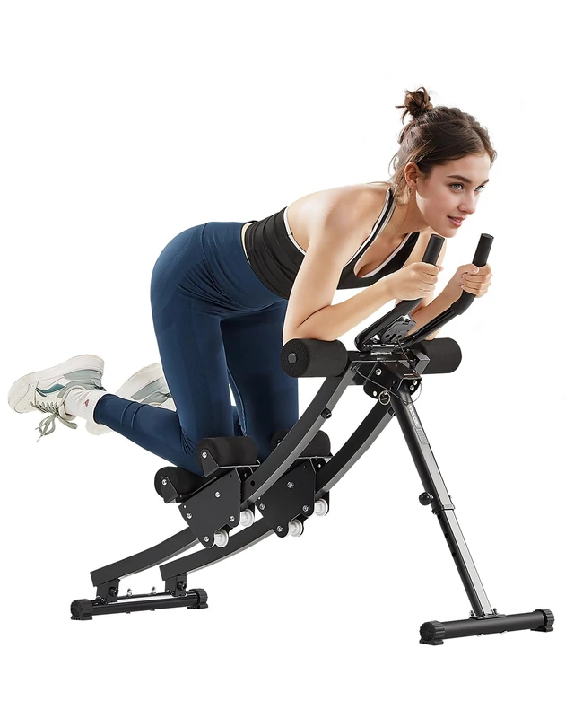 VEVOR Abdominal Workout Device Abdominal Trainer AB Machine for Gym, Abdominal Trainer 200kg Weight Capacity, Abdominal Trainer for Strength Training, Foldable Adjustable Fitness Equipment - Image 1