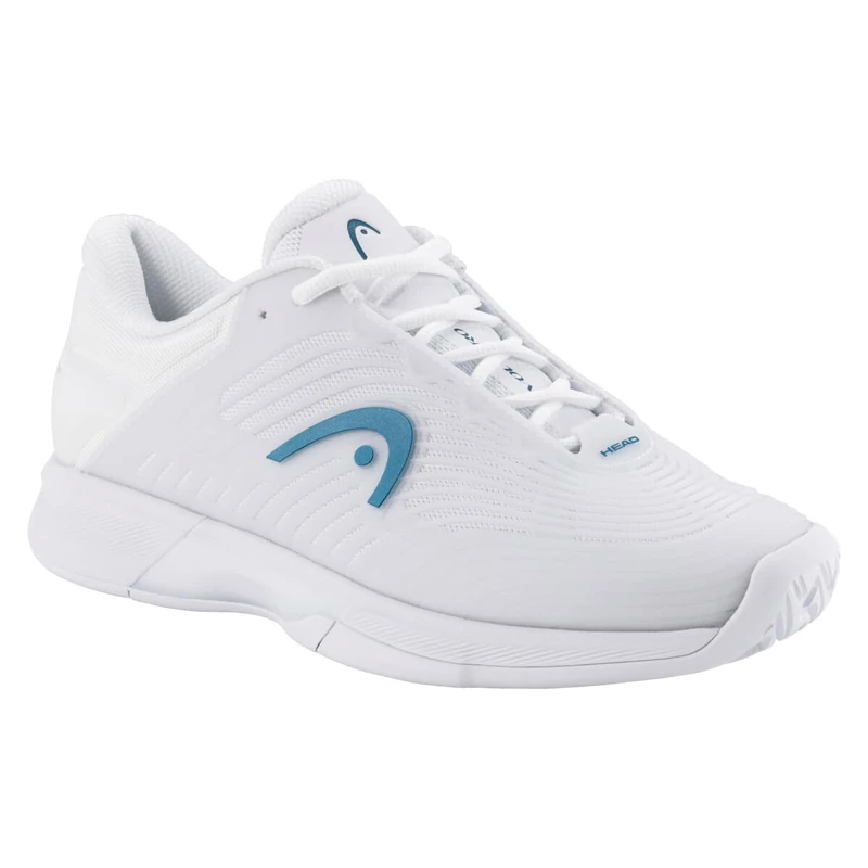 HEAD Women Revolt Pro 4.5 Tennis Shoes, White Twilight Blue, 40 EU
