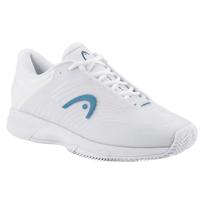 HEAD Women Revolt Pro 4.5 Clay Tennis Shoes, White Twilight Blue, 6 UK
