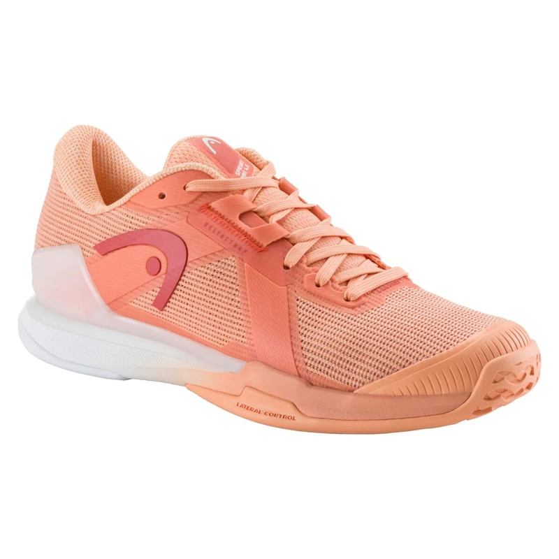HEAD Women's Sprint Pro 4.0 Tennis Shoes Coral White