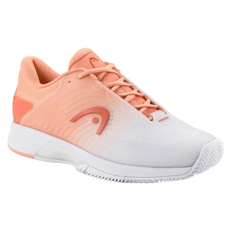 HEAD Women Revolt Pro 4.5 Clay Tennis Shoes, Coral White, 36 EU