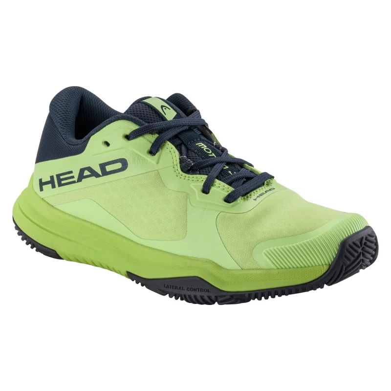 HEAD Unisex Youth Motion Padel Junior Padel Shoes, Lime/Navy, EU 34
