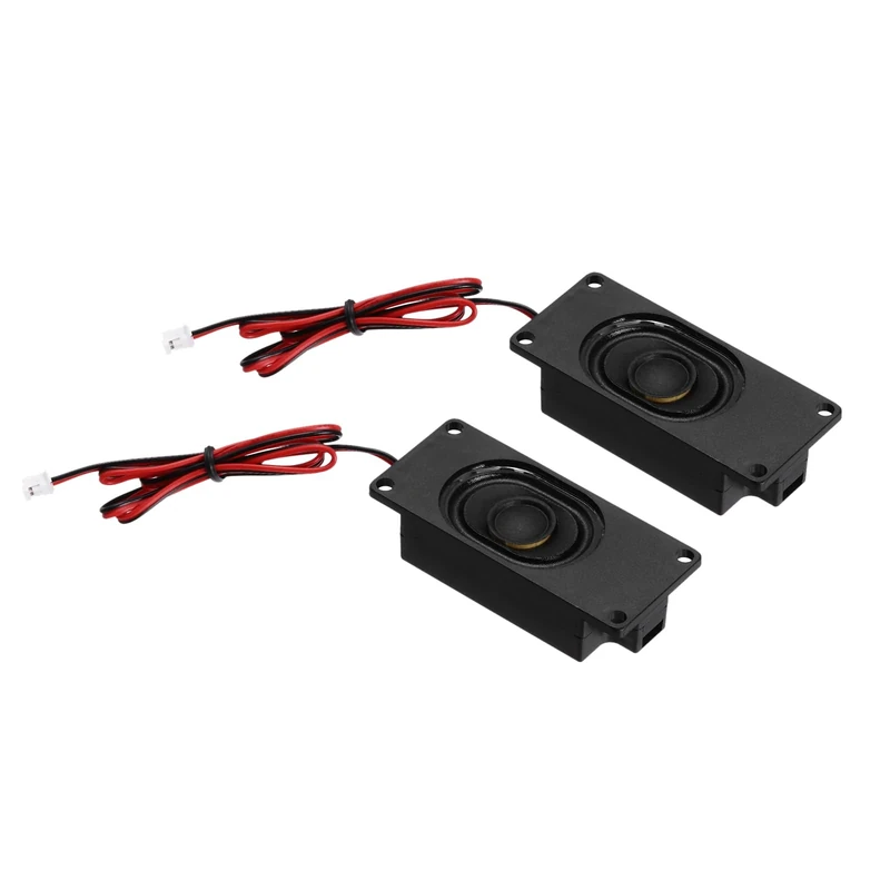 sourcing map 2 Pcs 3 Watt 8 Ohm Single Mini Speaker Full-Range Mobile Portable Advertising Machine Speaker with Terminal Wire Connector Separating Interface for Small Electronic Projects