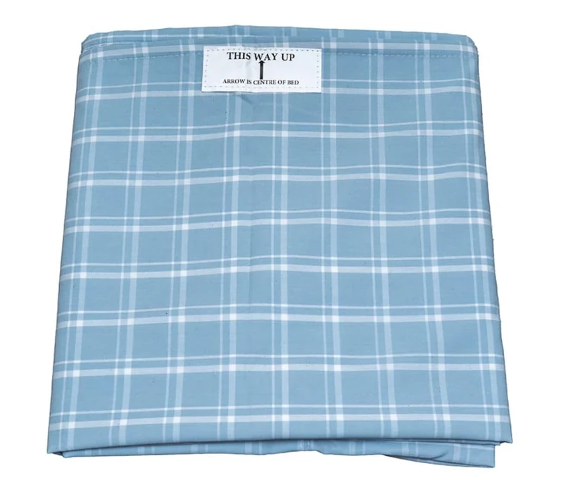 NRS Healthcare Siba Satin 4 Way Top Midi Draw Sheet, Standard, 140 x 200 cm (55 x 78”), Four-way movement, Body Pressure Mapped, Washable to 90°C