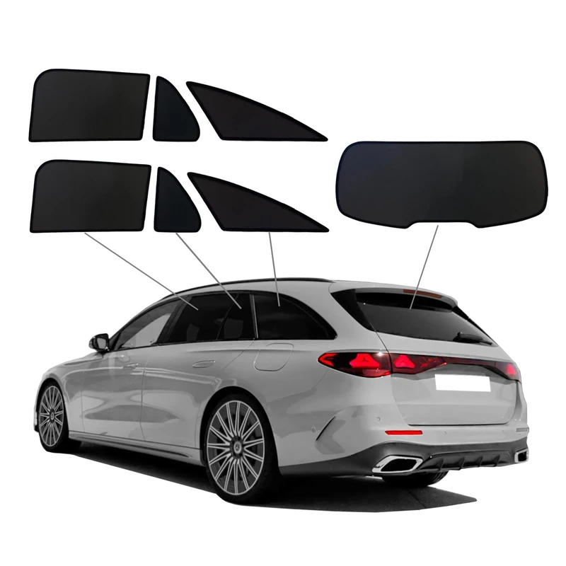SunClip Privacy & Sun protection compatible with Mercedes E-Class W214 Kombi 2023-