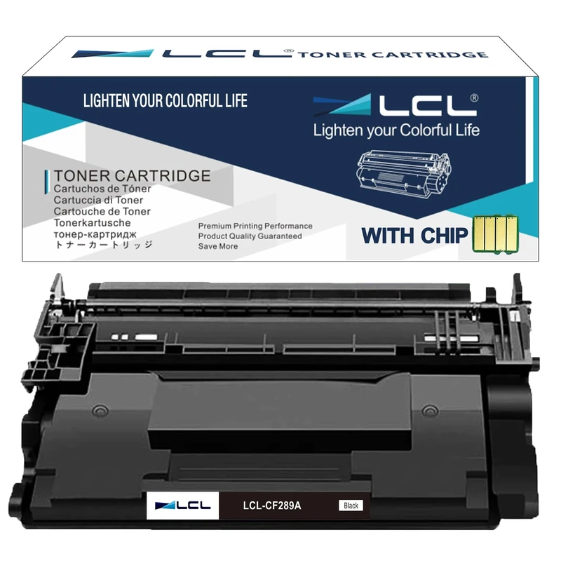 LCL CF289A Toner Cartridge With CHIP Replacement for HP 89A 89X CF289A CF289X Compatible with HP LaserJet Enterprise M507 M507dn M507x MFP M528dn MFP M528f Flow MFP M528z M528c (1 Black)
