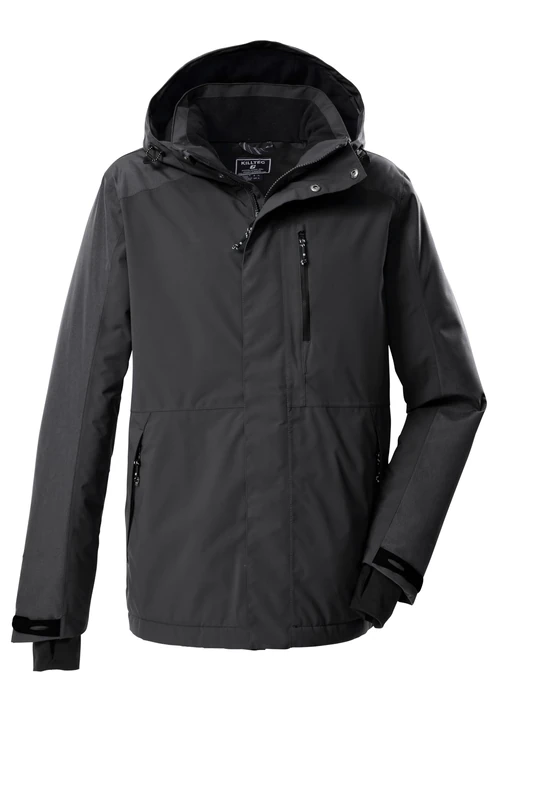 Killtec KOW 89 MN JCKT 43325-000 Men's Outdoor Jacket/Functional Jacket with Removable Hood Dark Steel L