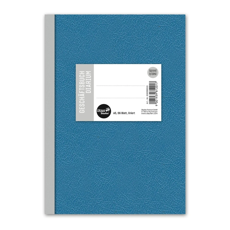 Staufen Style Diarium Business Book 5 Books Each 96 Sheets DIN A5 70 g/m² Lined 9 mm Blue - Image 1