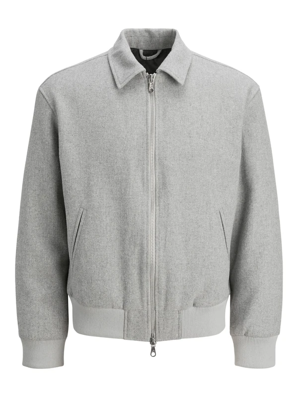 JACK & JONES Bomber Jacket Bomber Jacket XL, Grey Melange, XL