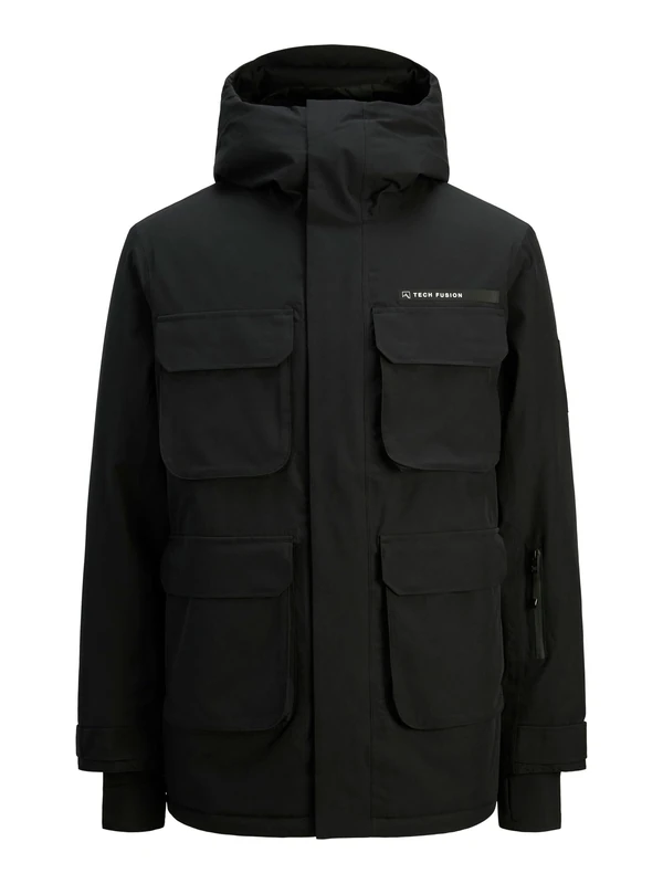 JACK & JONES Men's Jjvaujany Ski Jacket Aw25, Black Beauty, L