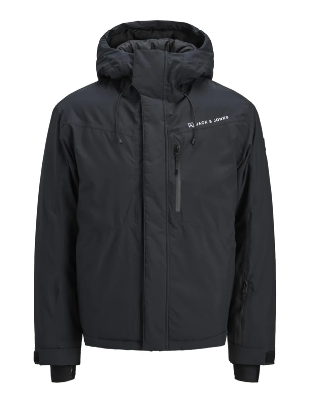 JACK & JONES Men's Jjalpes Aw25 Ski Jacket, Black Beauty, L