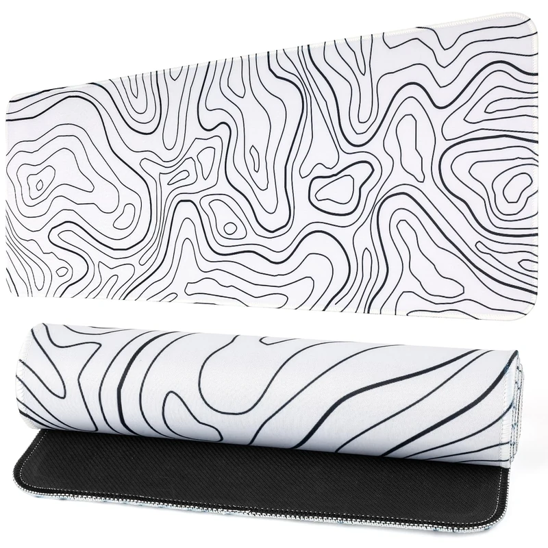 Japanese Cherry Blossom Gaming Mouse Mat,31.5 x 11.8in Stitched Edges Mousepad,Non-Slip Rubber Base,for Home Office Work Desk Pad