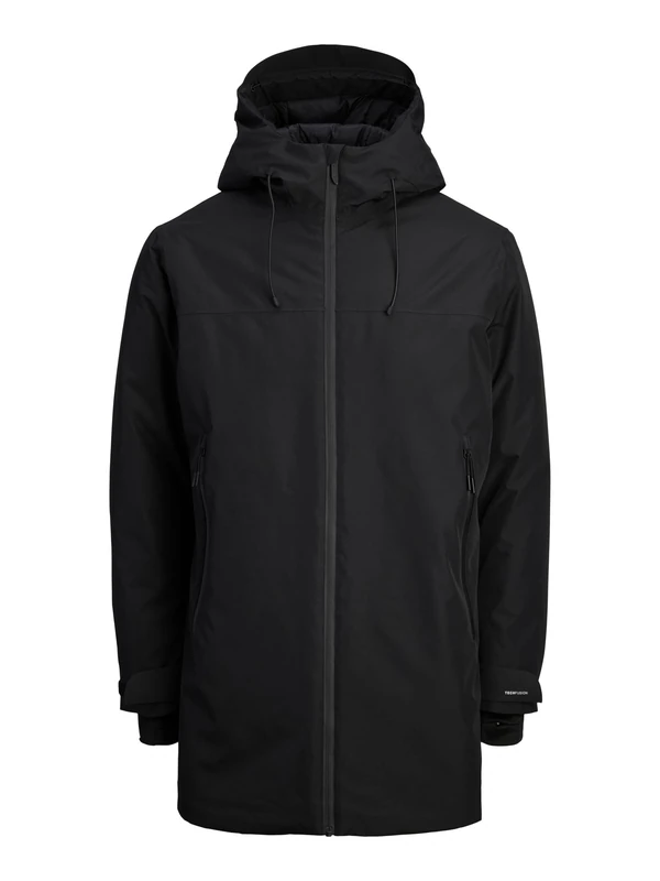 JACK & JONES Men's Jcofusion Technical Parka Sn, Black, S