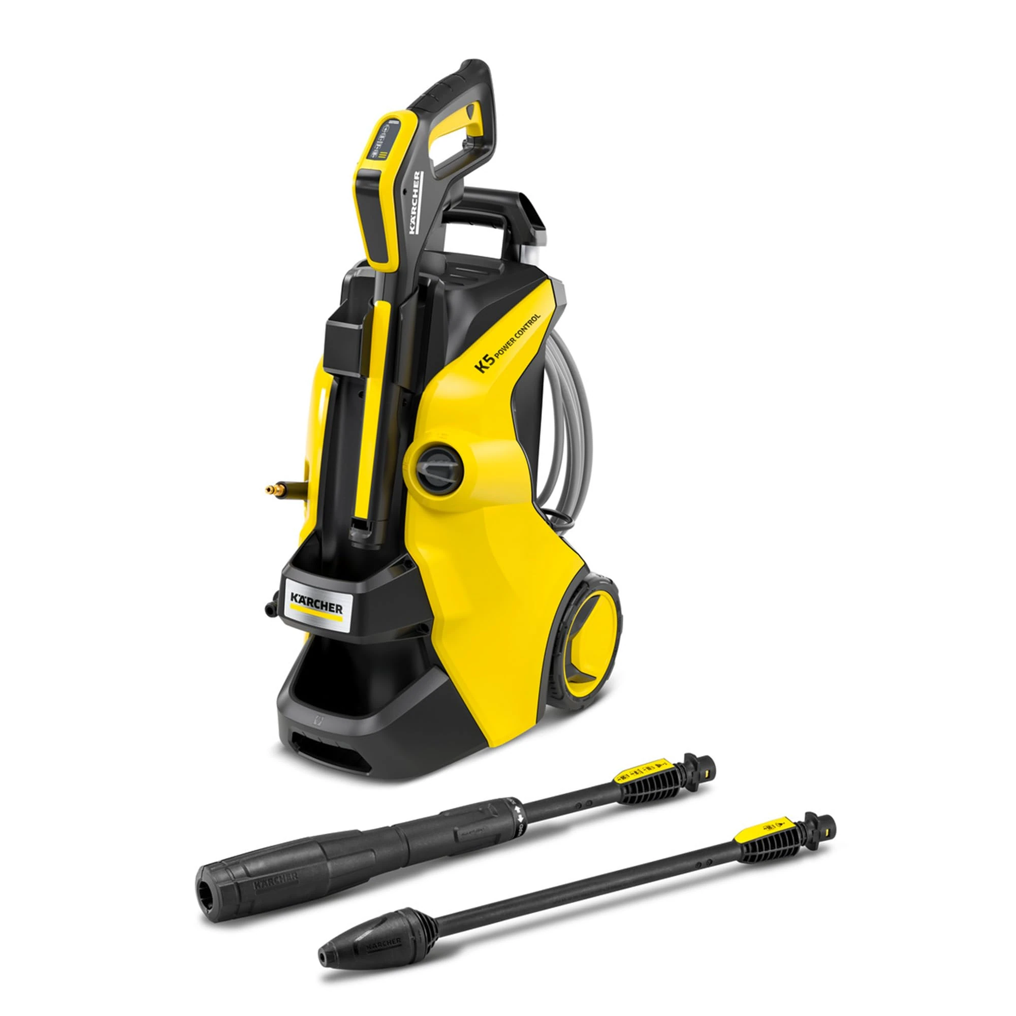 Kärcher K 5 Power Control Flex Pressure Washer, pressure: max. 145 bar, flow rate: 500 l/h, area coverage: 40 m²/h, water filter, weight: 13 kg, high-pressure Flex hose, dirt blaster, spray lance