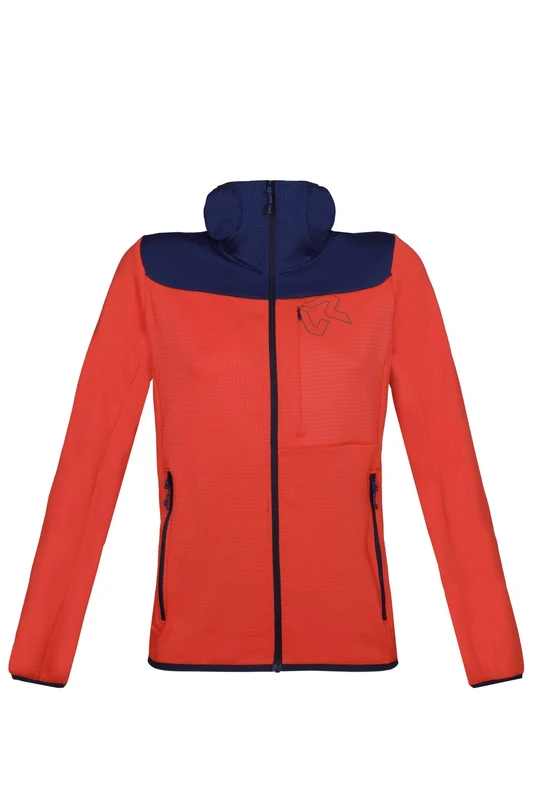 Rock Experience Foraker Women's Fleece Long Shirt (Pack of 1) Coral/Blue