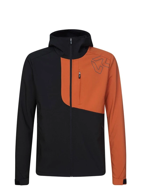Rock Experience OLD CROW Men's Sports Jacket Black/Neon Orange