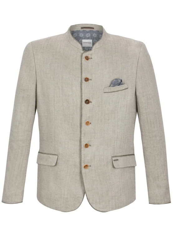 Bergfeuer Men's Trachtensakko Adriano Cardigan Sweater, Reed, 50