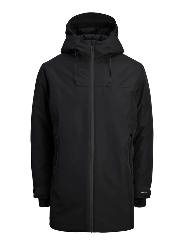 JACK & JONES Men's Jcofusion Technical Parka Sn, Black, M, Black, M - Image 1