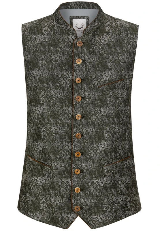 Stockerpoint Men's Trachtenweste Claudio Traditional Waistcoat, Green, 50
