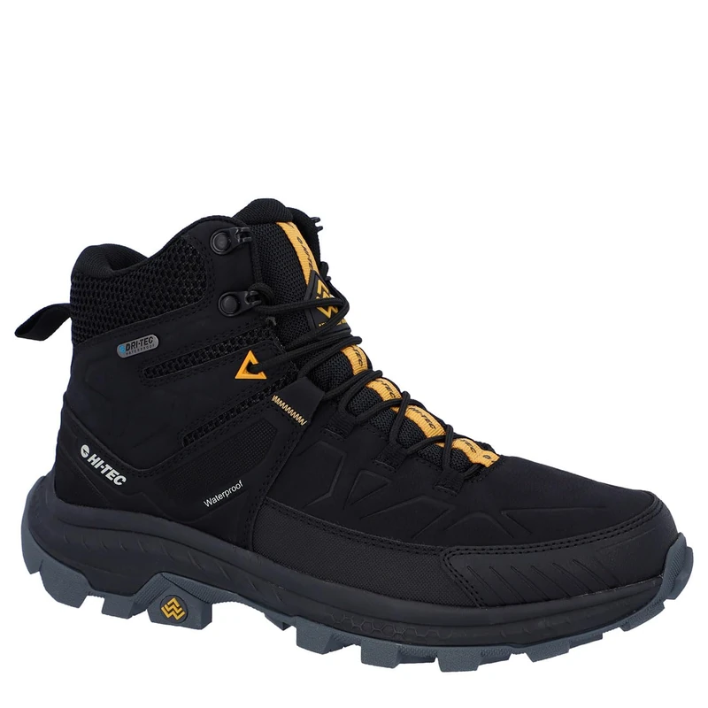 Hi-Tec Male Rainier Hiking Boots, Black, 8
