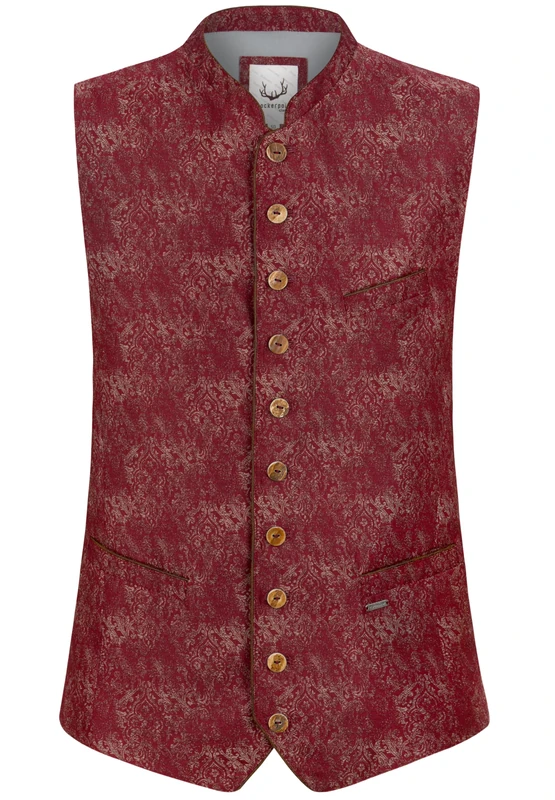 Stockerpoint Men's Trachtenweste Claudio Traditional Waistcoat, red, 50