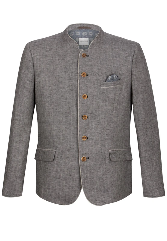 Bergfeuer Men's Trachtensakko Adriano Cardigan Sweater, graphitegray, 42