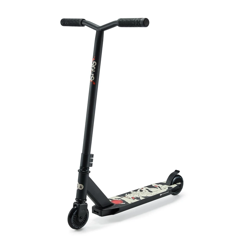Kinderkraft SOLIS Sport, Scooter for Children and Adults, Lightweight City Scooter, Stable Construction, Fast PU Wheels, Non-Slip Platform, Foot Brake, Black - Image 1