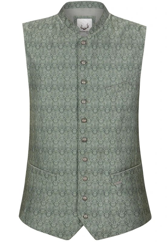 Bergfeuer Men's Trachtenweste Taddeo Traditional Waistcoat, Blue, 50