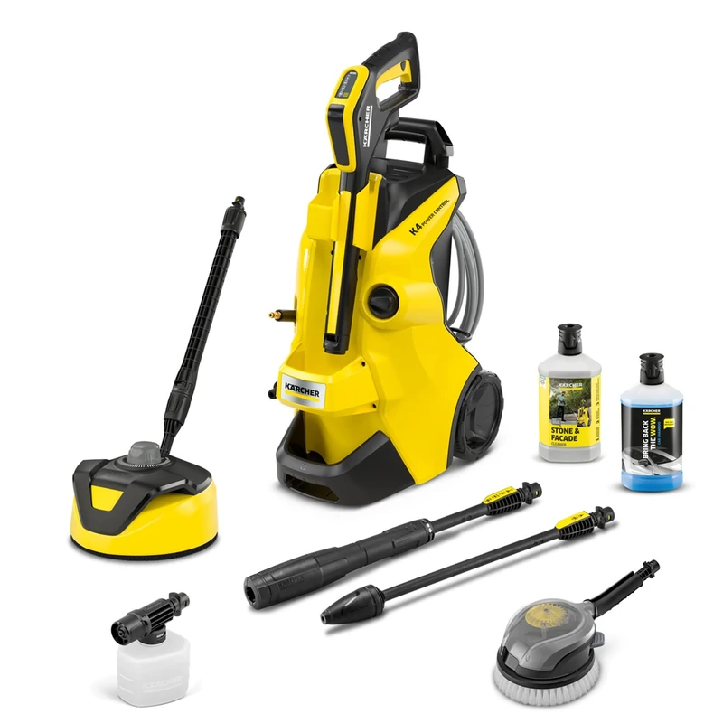 Kärcher K 4 Power Control Flex Car & Home Pressure Washer, Pressure: max. 130 bar, Flow Rate: 420 l/h, Area: 30 m²/h, Water Filter, Weight: 11.5 kg, Dirt Blaster, Spray Lance, incl. Home Kit & Car Kit