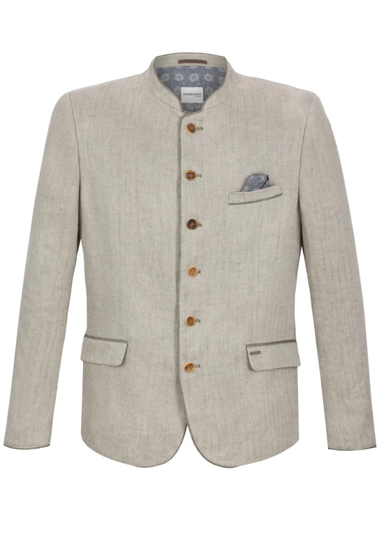 Bergfeuer Men's Trachtensakko Adriano Cardigan Sweater, Reed, 44